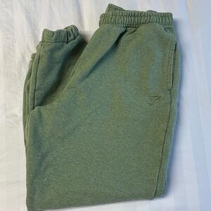 Gym Shark Baggy Green Jogger Sweatpants